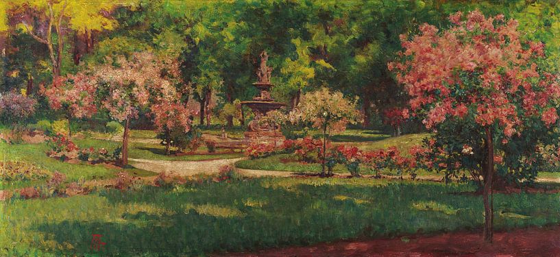 Artur Loureiro~The garden in the Crystal Palace by finemasterpiece
