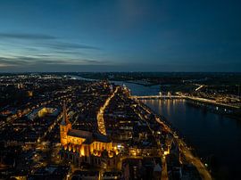 Bovenkerk Kampen in evening light by Evert Jan Kip