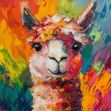 Alpaca abstract van TheXclusive Art