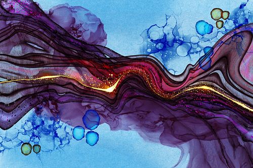 Onder Water Donker Abstract