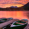 Sonnenaufgang am Hintersee in Ramsau von Martin Wasilewski