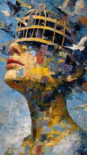 Vogelkooi: de geest die naar de vrijheid ontsnapt