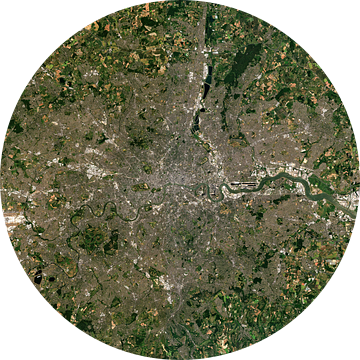 Satellietfoto van Londen, Verenigd Koninkrijk van Wigger Tims