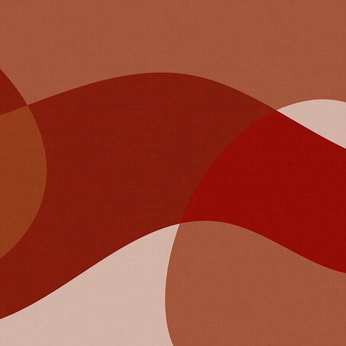Abstracte vormen en lijnen in warme kleuren I