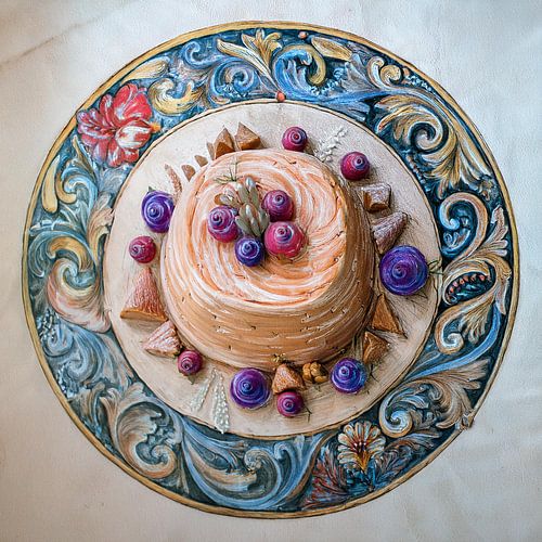 Schitterend dessert als kunstwerk