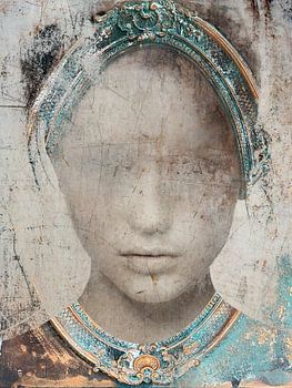 Portrait with scratches