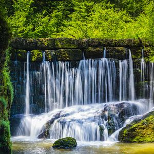 der Geratser Wasserfall bei Rettenberg im Allgäu