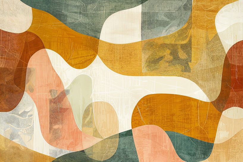 Natürliche Harmonie – Abstrakte Komposition von Poster Art Shop