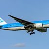 Avion de transport de passagers KLM Boeing 777-200. sur Jaap van den Berg