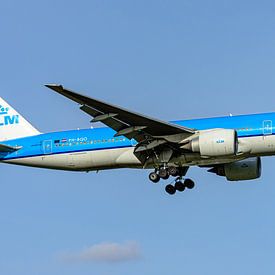Avion de transport de passagers KLM Boeing 777-200. sur Jaap van den Berg