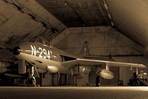 Hawker Hunter in einem Shelter