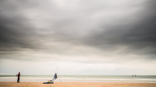 The lonely fisherman (color) by Lex Schulte