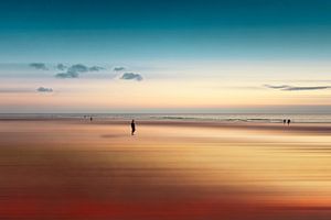 Allein Am Strand - Abstraktion