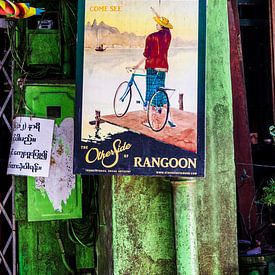 Old print in Yangoon | Myanmar by Teuntje Fleur
