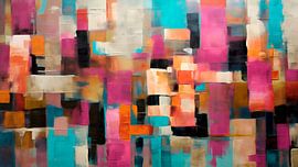 Abstraction colorée sur Harry Hadders Design