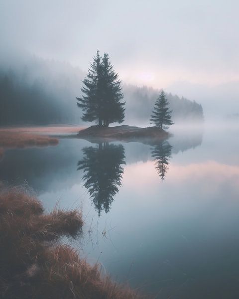 Herbststimmung am See von fernlichtsicht