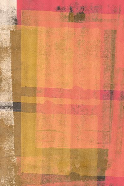 Leuchtendes Abstraktes mit strukturierten geometrischen Formen von Abstrakte minimalistische Kunst