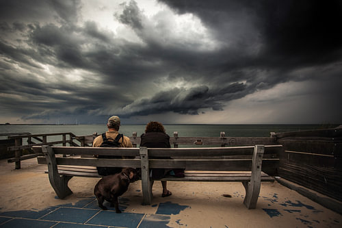 Regen aan zee van Kees Jan Schilstra