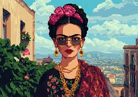 Frida - Pixel Art von Niklas Maximilian