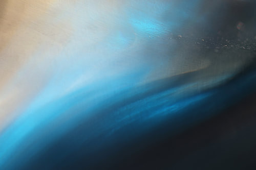 Abstrakte, sanft blaue Welle, experimentelle Fotografie