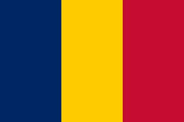 Drapeau du Tchad sur de-nue-pic