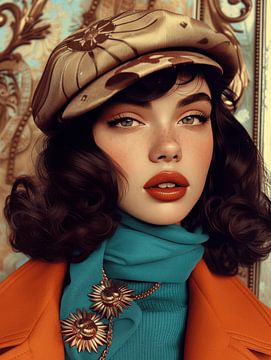 Extraordinary portrait in warm colours by Carla Van Iersel