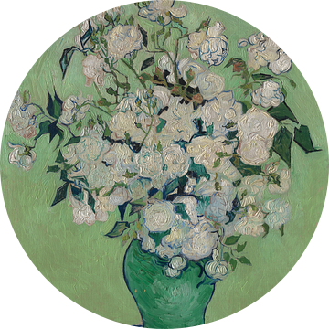 Stilleven met rozen in vaas, Vincent van Gogh