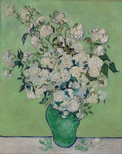 Stillleben mit Rosen in der Vase - Vincent van Gogh