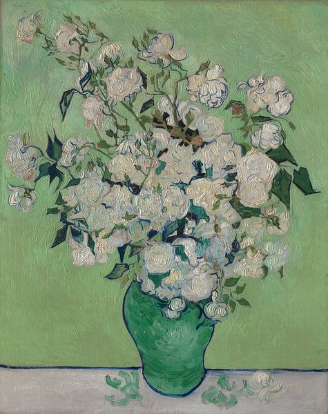 Still life with roses in vase, Vincent van Gogh by Schilders Gilde