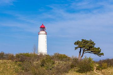 The lighthouse Dornbusch on the island Hiddensee by Rico Ködder