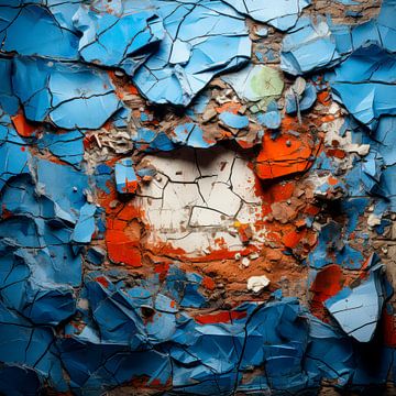 Kleurlagen van verval van Klaus Tesching - Art-AI