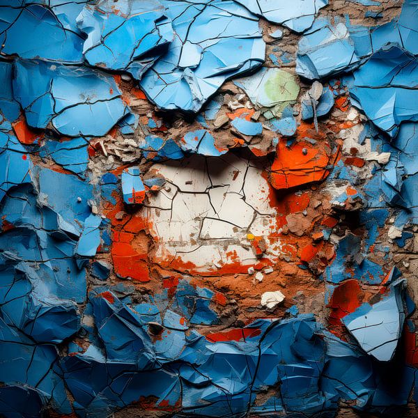 Colour layers of decay by Klaus Tesching - Art-AI
