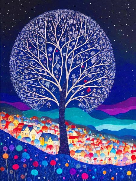 Baum mit Farbe Leben von TOAN TRAN