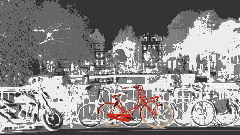 Fiets aan de gracht by ! Grobie