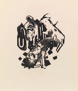 Drei Tiere (1912) von Franz Marc