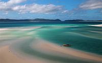 Paysage bleu humide