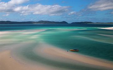 Blaue Wasserlandschaft in Australien von Jeannine Paulich