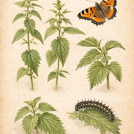 Ortie piquante et petit renard - Ecological Herbarium Journal sur Bert Quaedvlieg