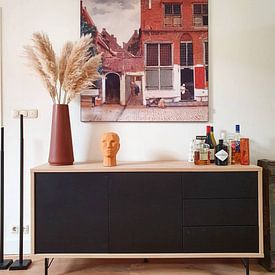 Klantfoto: Het straatje, Johannes Vermeer, als ArtFrame