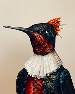 Portrait d'un colibri chic sur But First Framing