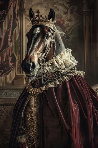 Majestueus paard in barokstijl