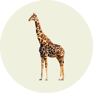 Big Five Safari: Giraffe  van Low Poly