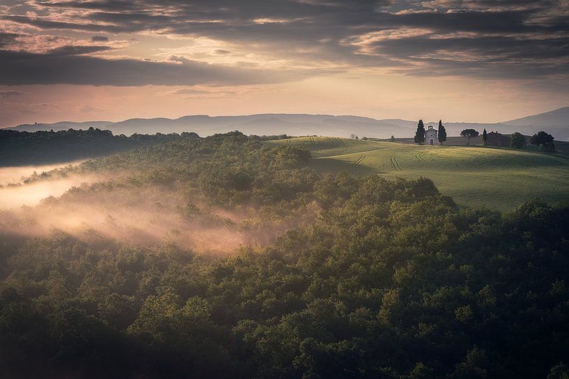 Een Toscaanse ochtend von Edwin Mooijaart