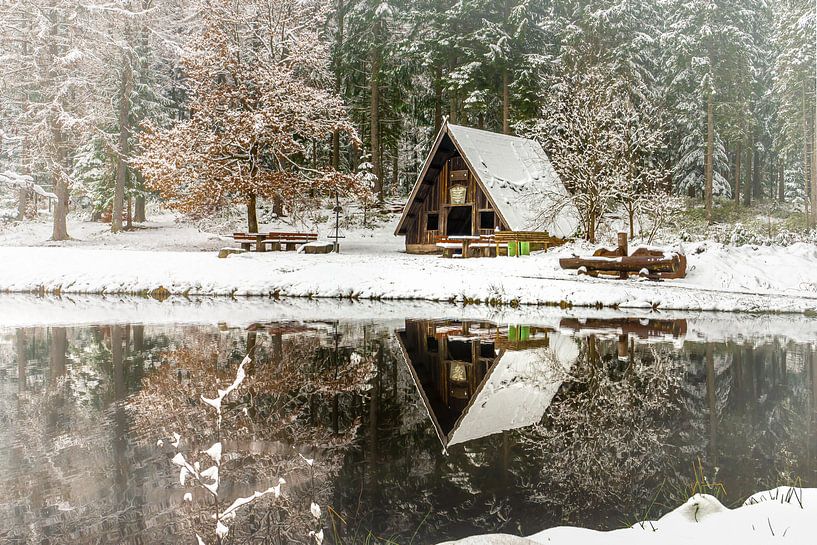 Winter im Schwarzwald van Jurriaan Schuurmans