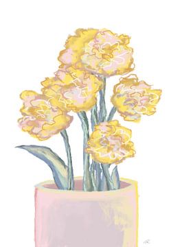 Gele bloemen, Pictufy Studio II van 1x