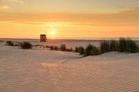 Strand von Terschelling mit Rettungsschwimmerhaus