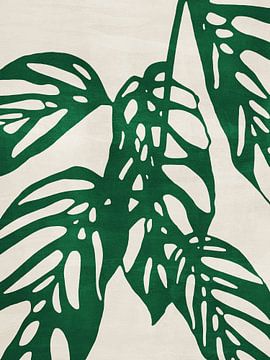 Monstera nr. 1 Groen van Adriano Oliveira