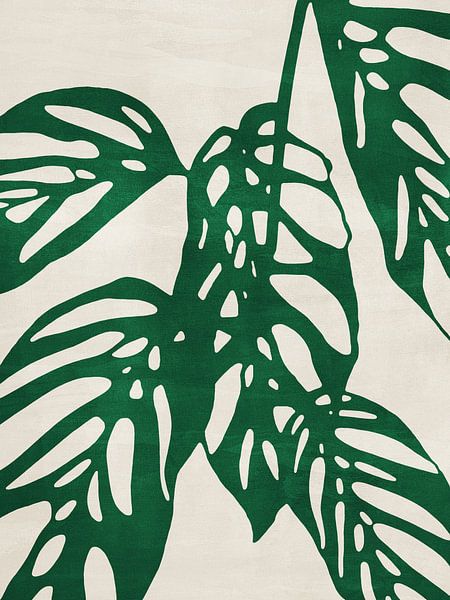 Monstera nr. 1 Groen van Adriano Oliveira
