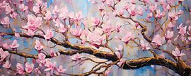 Peinture Magnolia sur Peinture Abstraite