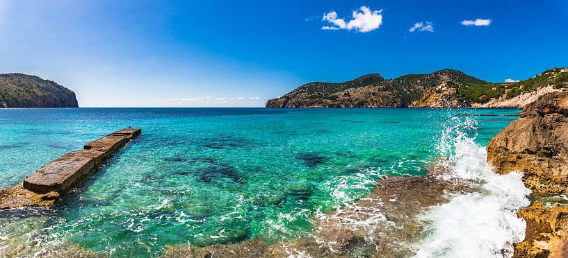 Wunderschöne Meeresszenerie in Camp de Mar auf Mallorca, Spanien Insel Mittelmeer von Alex Winter